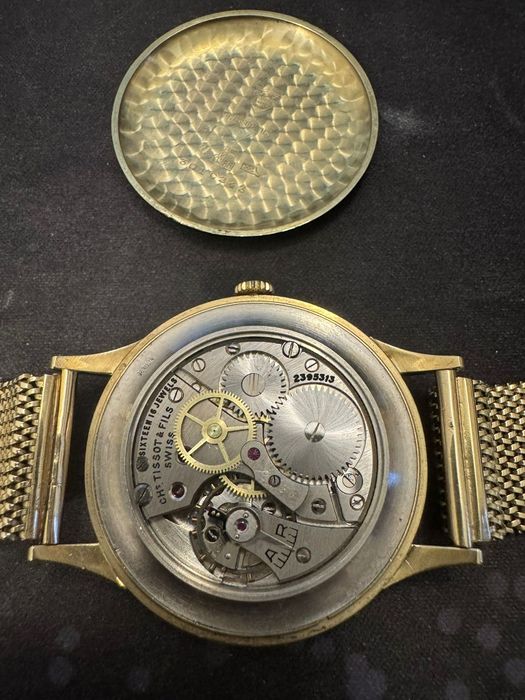 Ceas vintage Tissot aur 14k integral