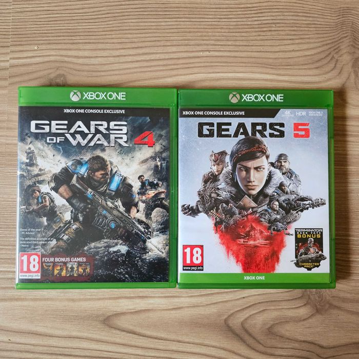 XBOX ONE S 2TB Gears of War 2 игри 2 джойстика PS5 PS4 PlayStation 4 5