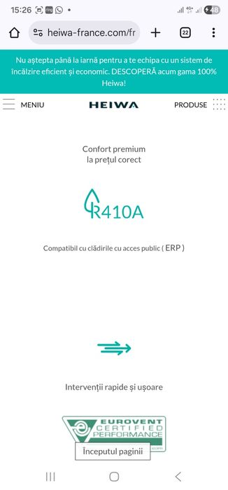 Pompa  de Caldura -Monobloc Heiwa/HPVES-160TRI-V1  16 Kw Trifazat