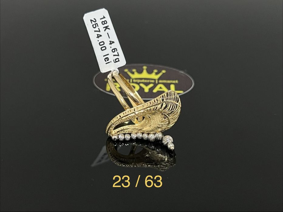 Bijuteria Royal CB : Inel dama aur 18k 750  4,67gr