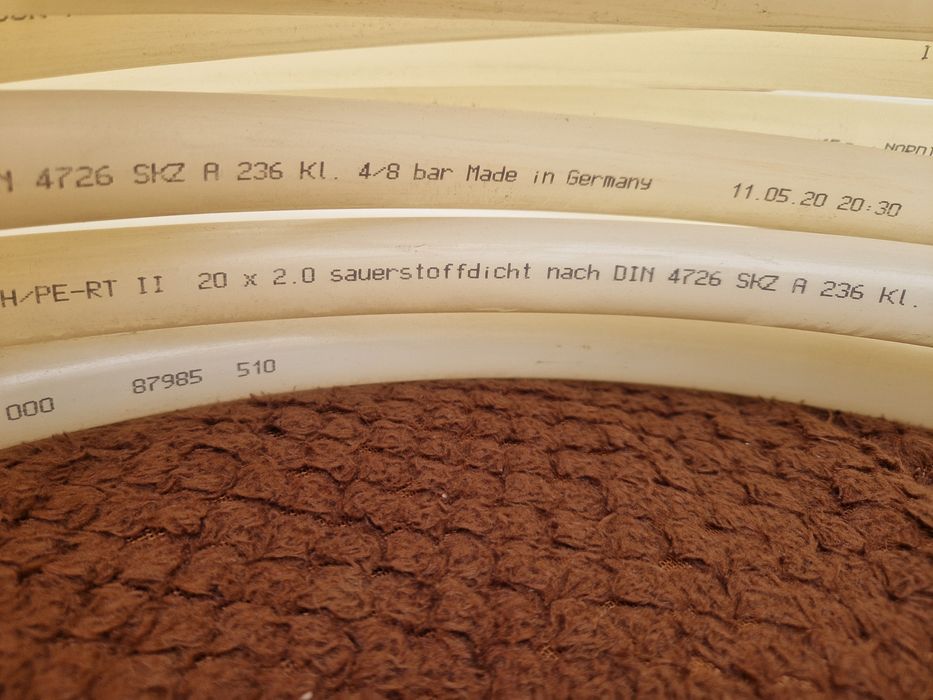 Furtun încălzire în pardoseală 20x2mm, 112 metri rămași.