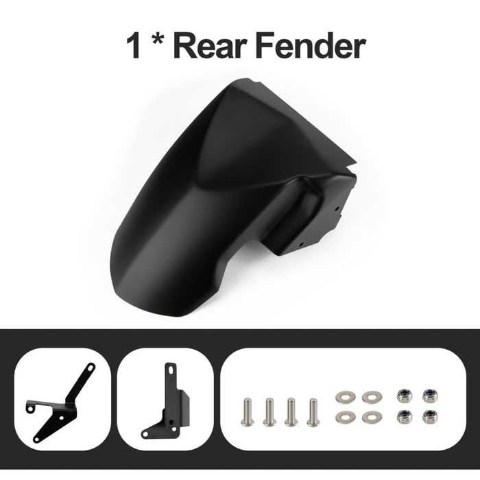 Aripă spate fender pentru Yamaha TMAX 530/560 2017–2024 protector – Negru mat