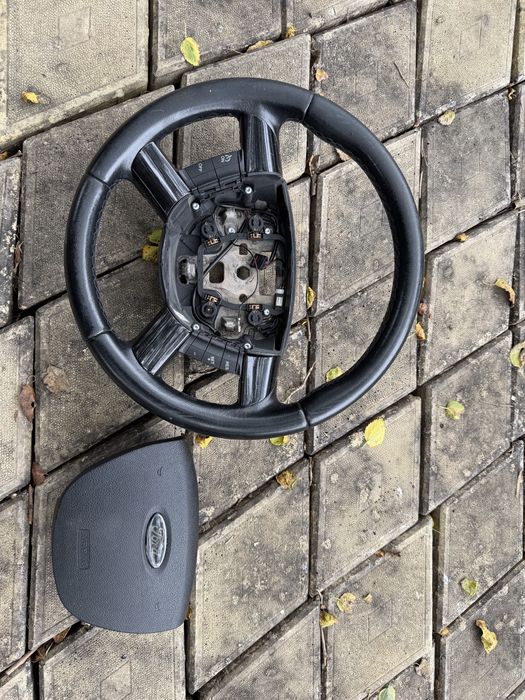 Volan piele cu comenzi + Airbag Ford Focus MK2