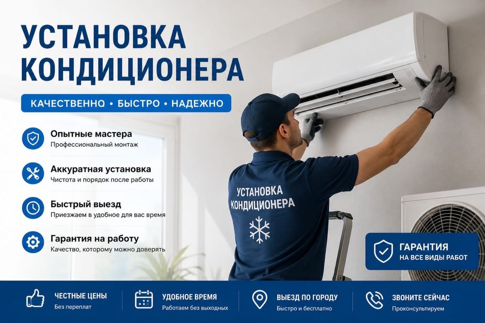 Установка кондиционера