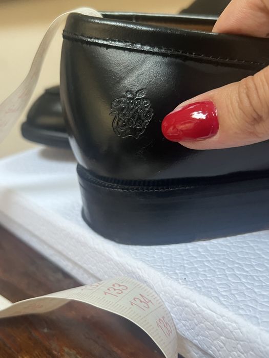 Apple Of Eden mocasini (loafers), piele naturală, negru