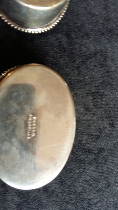 Сребърни купички за хайвер от масивно сребро 925