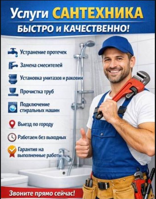 Сантехник шымкент 24/7