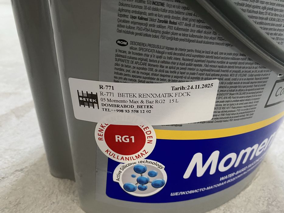 Краска Betek momento max оливковая