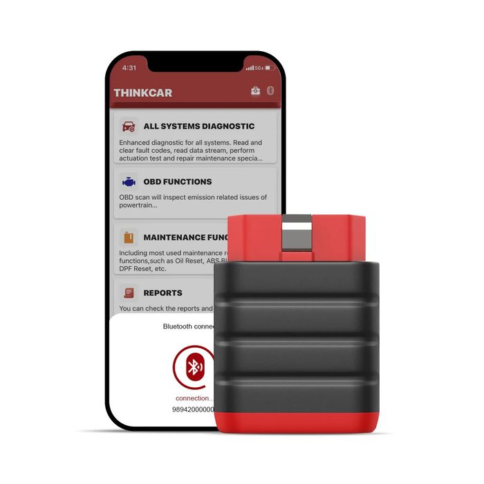 Launch THINKDIAG mini: Diagnoza multimarca, iOS/Android, Bluetooth