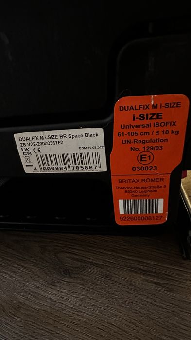 Детско столче за кола Britax Romer Dualfix M i-SIZE