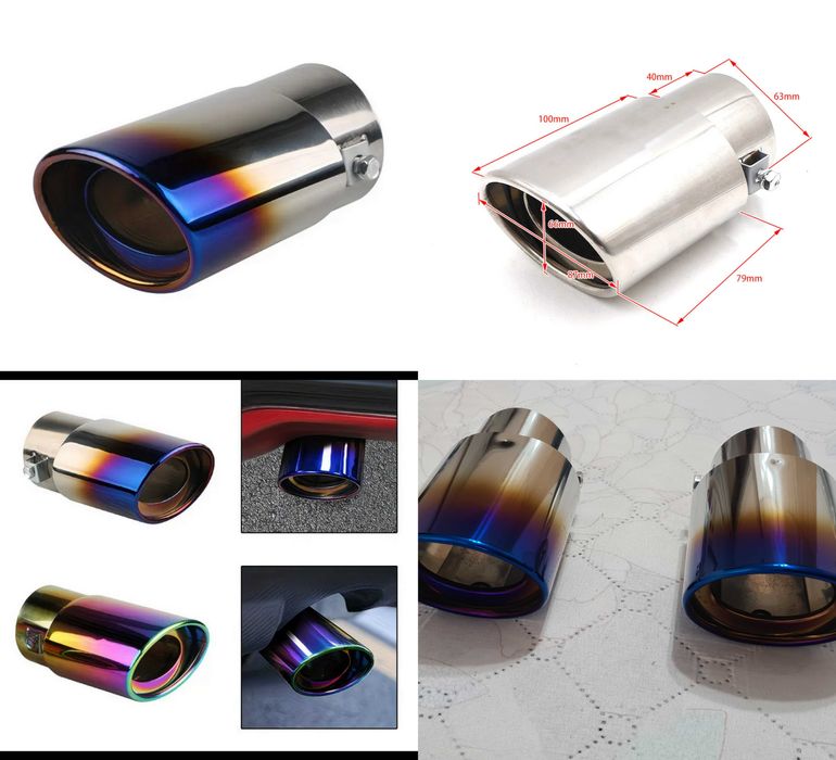 Универсален тунинг накрайник за ауспух за Кола-автомобил-джип-ван