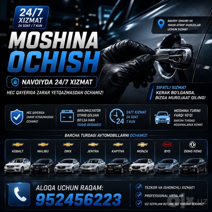 Moshina ochish xizmati