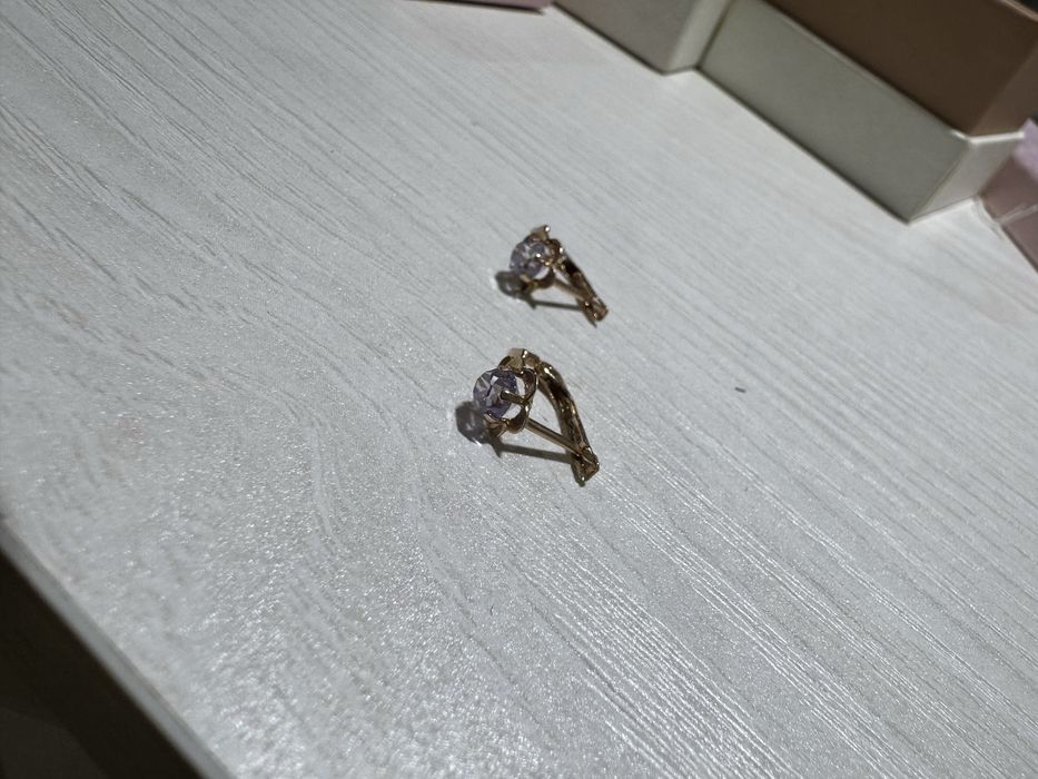 Золотые серьги на девочку