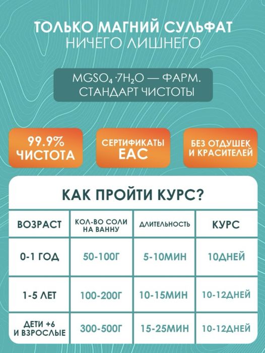 EPSALUTE Эпсом английская соль 5000 г