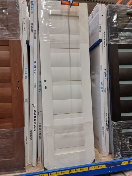 Usa din lemn  88 cm alba