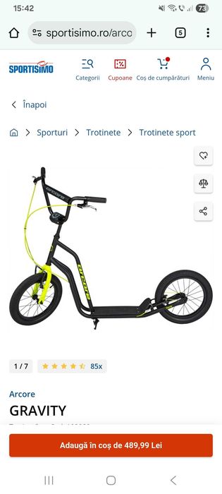 Vand trotineta foarte putin folosita