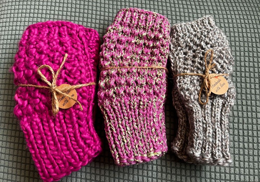 Топли дамски ръкавици без пръсти