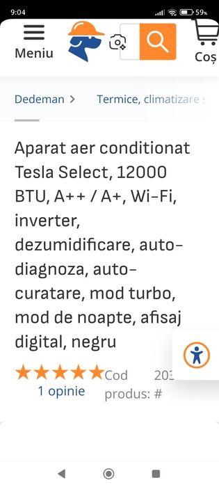 Aer condiționat tesla