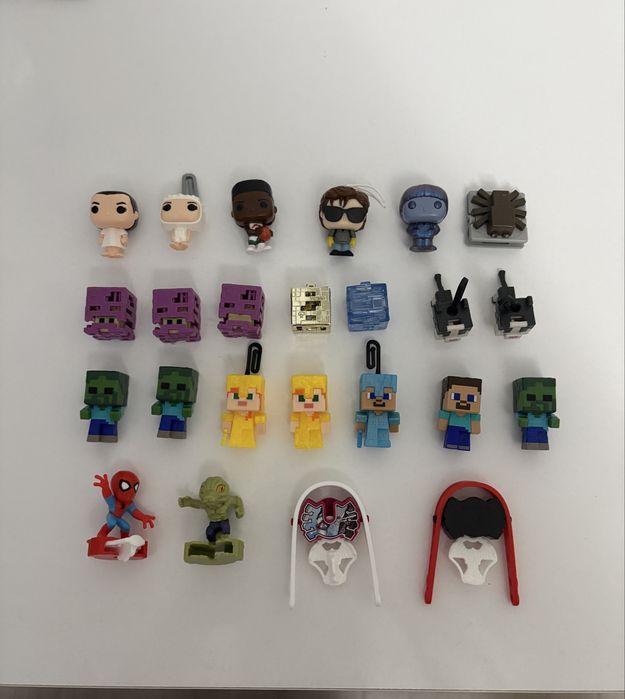 Kinder Joy фигурки на Minecraft/Stranger Things