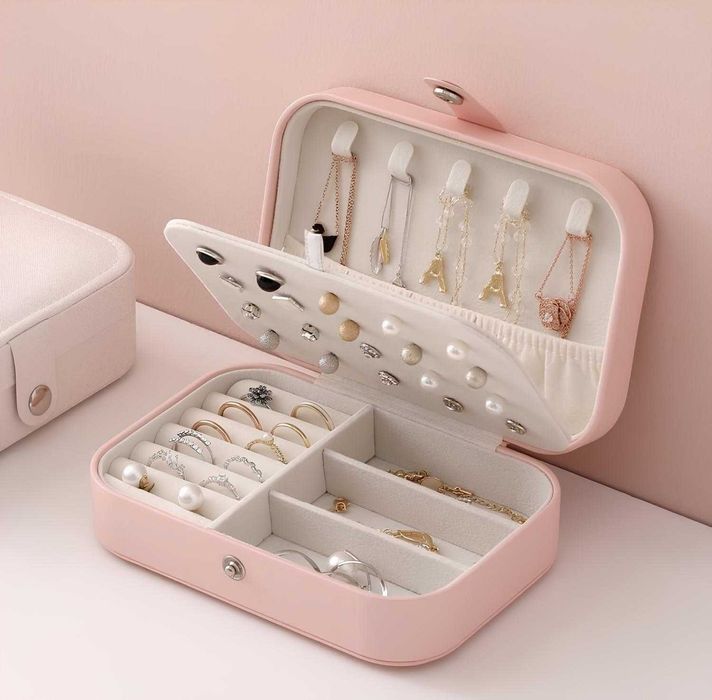 Шкатулка для украшений розовая