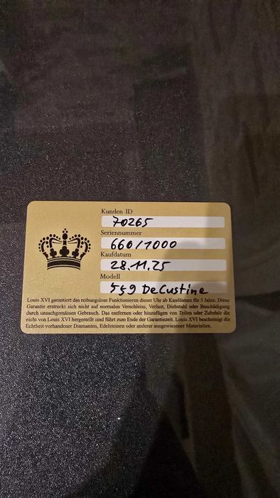 Ceas barbatesc Luis XVI