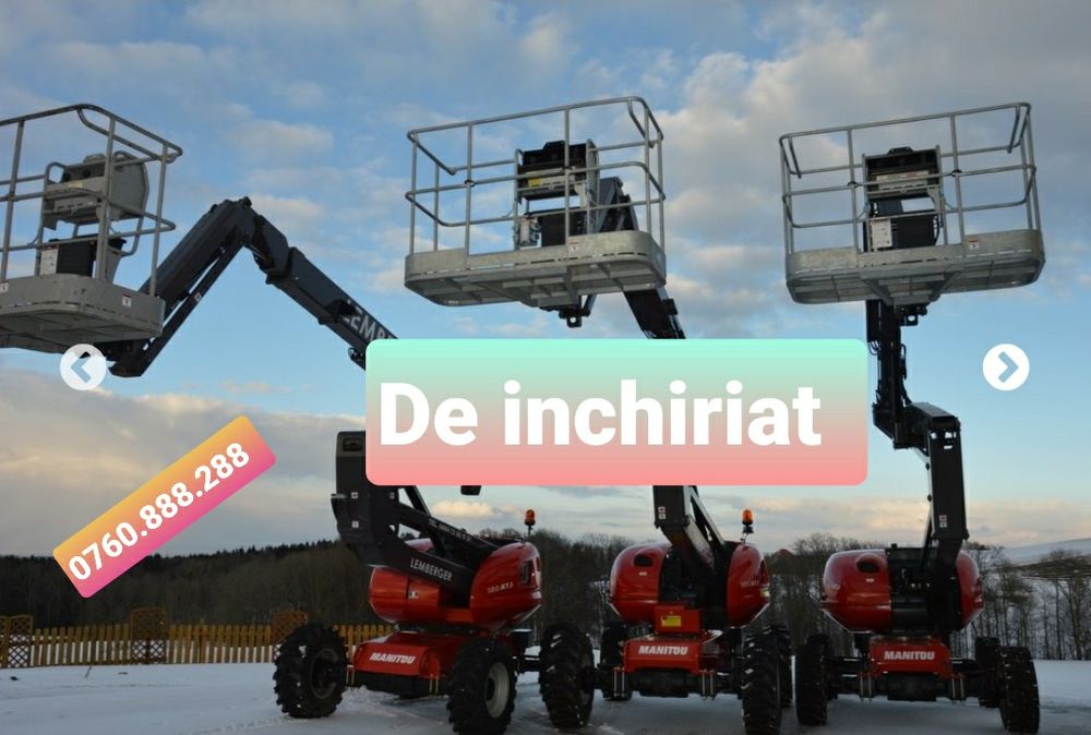 Nacela articulata și foarfeca  diesel  de inchiriat