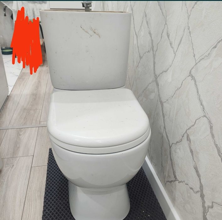 Унитаз бу со сливным бочком