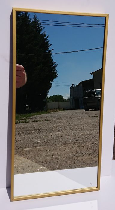 Зеркало в алюминевой раме!