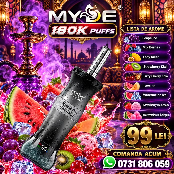 Myde narghi 180.000 puffs aroma dulce