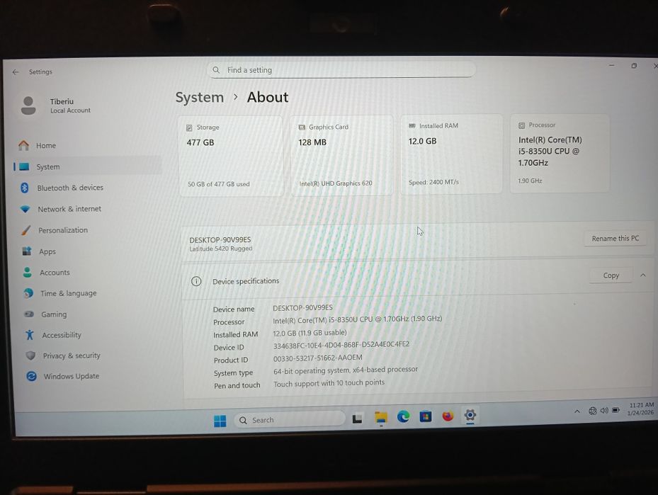 Laptop Delll Latitude 5420 Rugged
