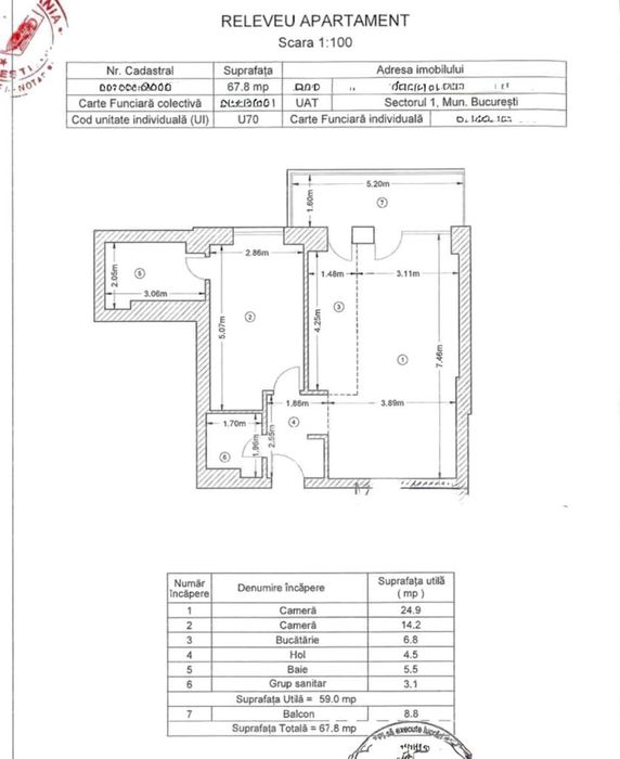 Apartament 2 Camere - 68 MP - 2 Bai - Premium -- Fatada ventilata - 0%