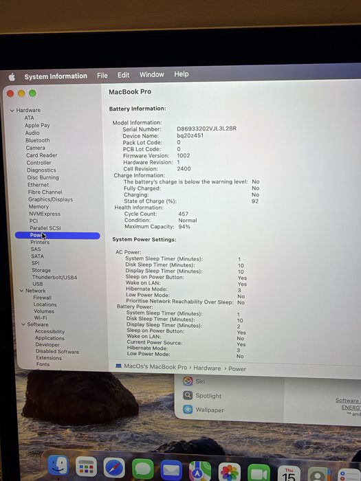 MacBook Pro 13” M1 – 8GB RAM / 512GB SSD – Grad A 94% baterie