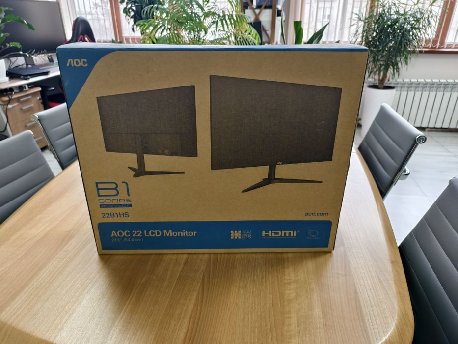 LCD IPS монитор AOC 22B1H FHD 1920x1080, 21.5  60Hz