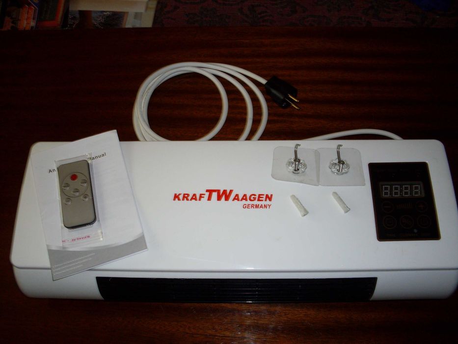 Стенна керамична печка KraftWaagen 3 в 1 (1500W) – Чисто нова!