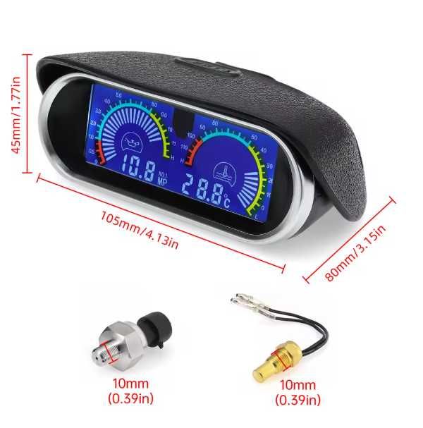 Комбиниран цифров уред температура вода / антифриз + налягане