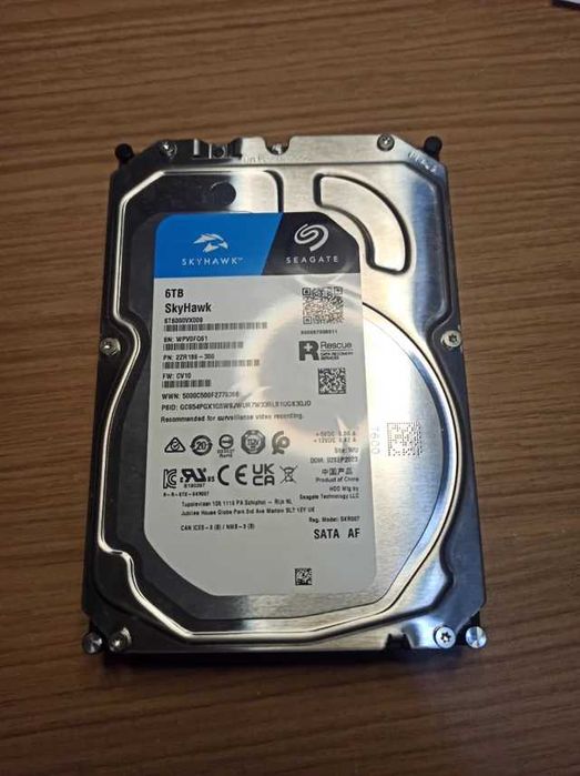 HDD 6 TB Seagate SkyHawk 5400 rpm sata 3 buffer 256 hard disk 6TB nou