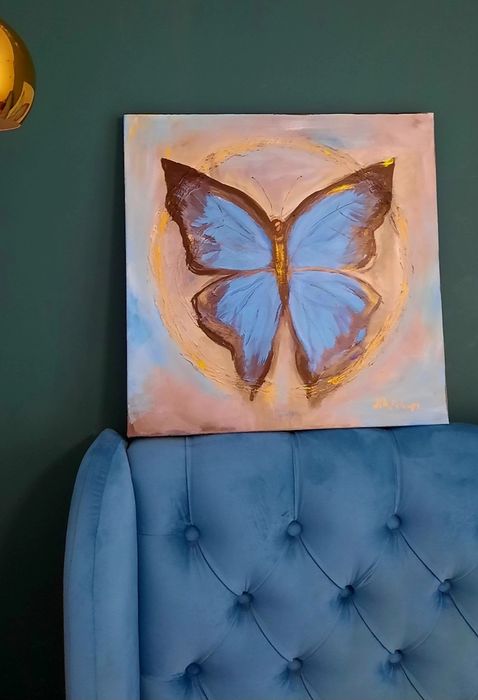 Blue butterfly #decoratiuni#tablou#apartament