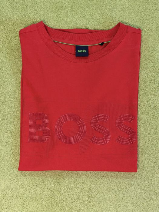 мъжка тениска BOSS – червена с лого
