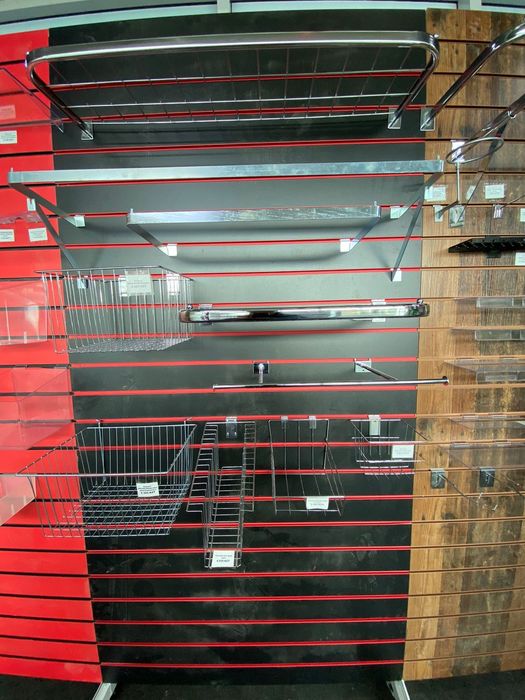 Стеллаж эконом панель кассовые боксы