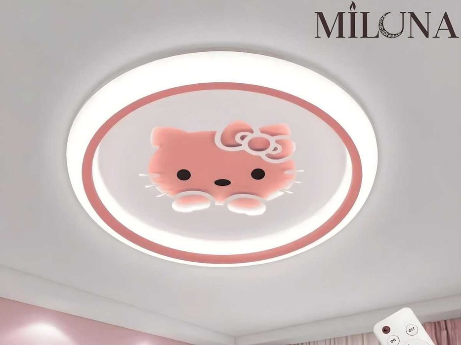 Lyustra LED pultli,svetilnik,bolalar xonasi uchun,3xil yoritish,qandil