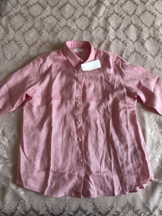 Рубашка Uniqlo 100% лён, новая
