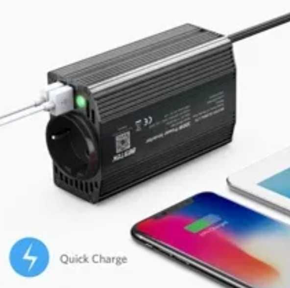 300 W инвертор TÜV 12V към 230V преобразувател на напрежение "Bestek"