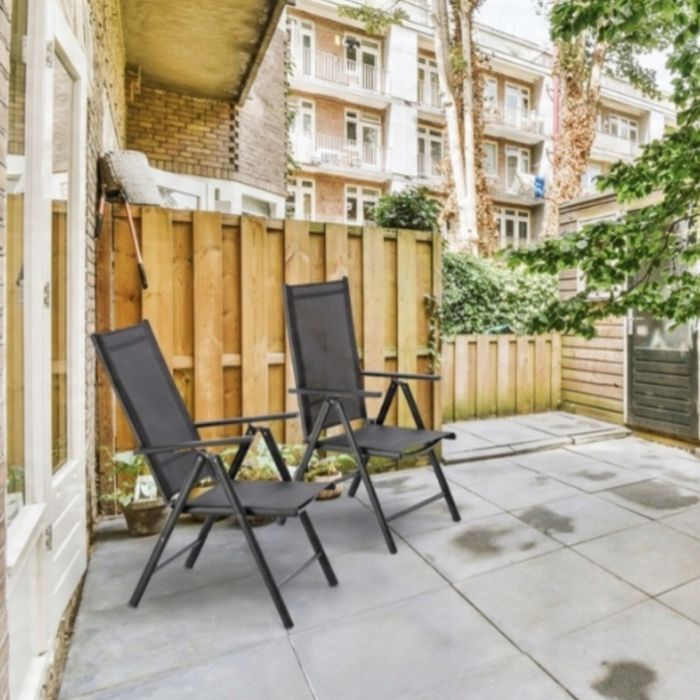 Сгъваем стоманен стол с регулиране на облегалката - издръжливост и еле