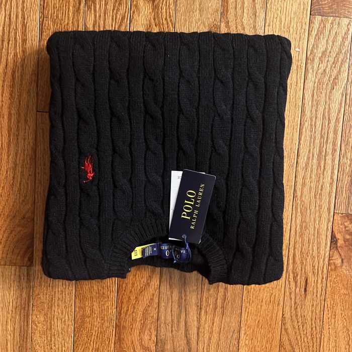 Polo Ralph Lauren Cable Knit Sweater Black