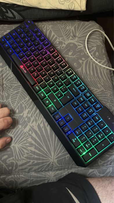 KLIM Chroma Gaming Keyboard, Wired USB, Silent, RGB