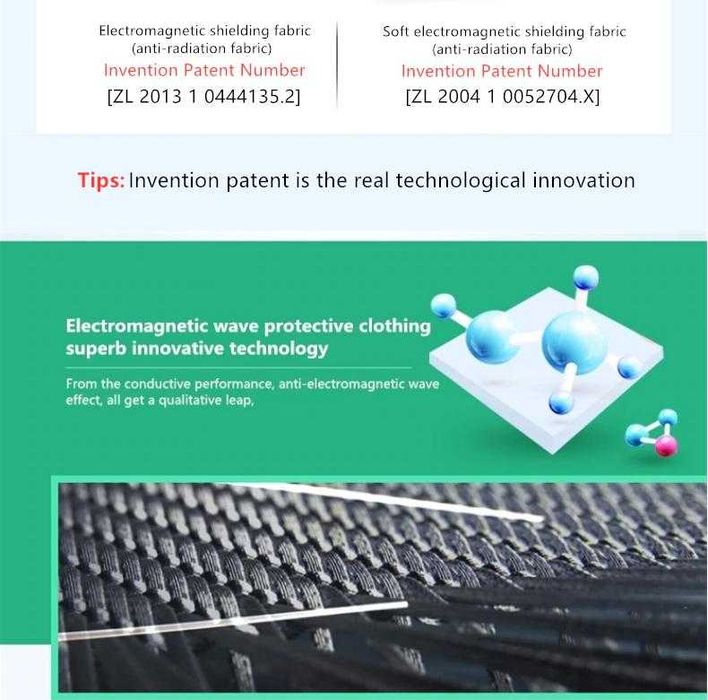 RF EMR EMP EMF 5G Електромагнитна Защита Шапка 100% Сребърни Нишки Ag+