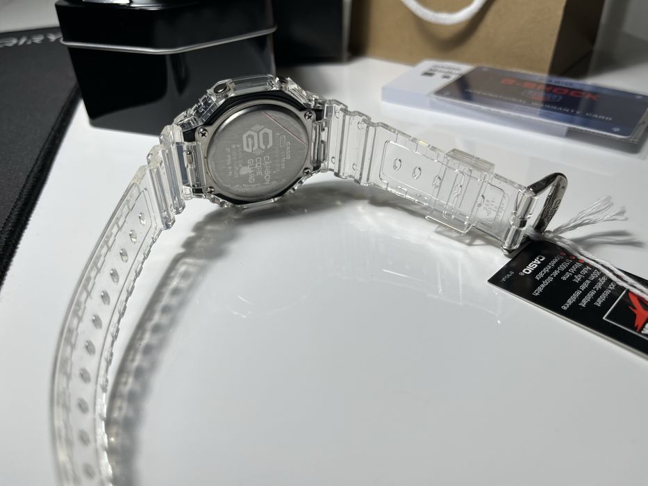 Ceas Casio G-Shock (CasiOak) Transparent / Argintiu (Skeleton)