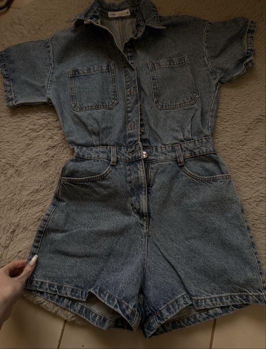 ZARA дънков гащеризон