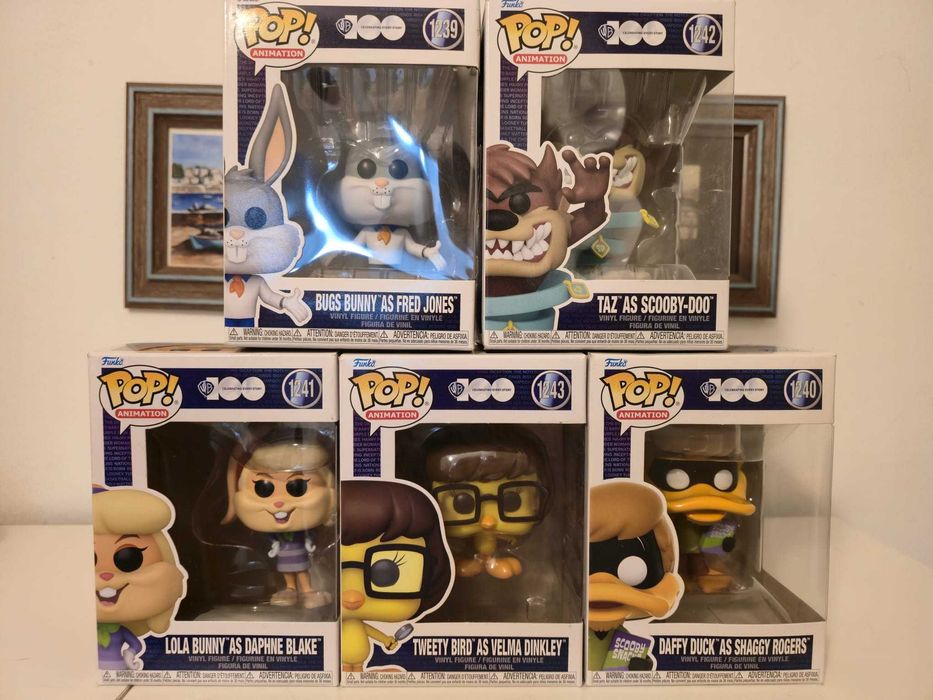 Set de colecție cu 5 figurine Funko POP! Scooby-Doo x Lonney Tunes