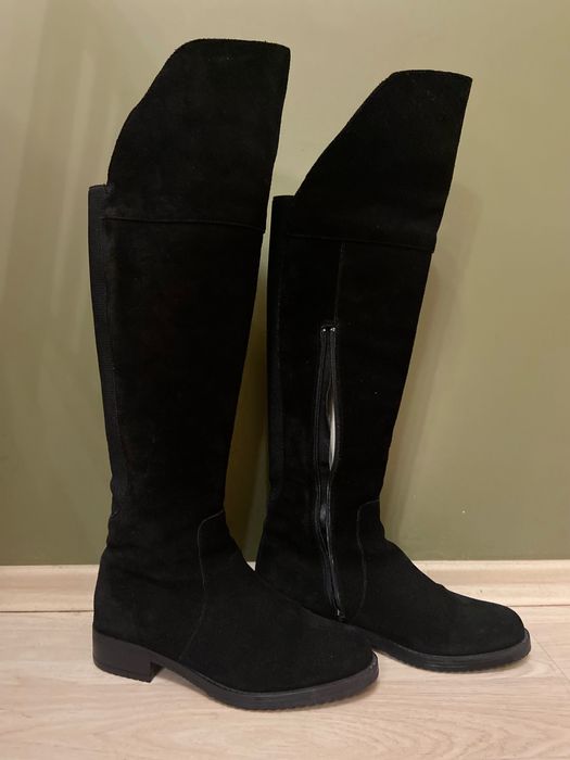 Велурени ботуши AQUAMARINE